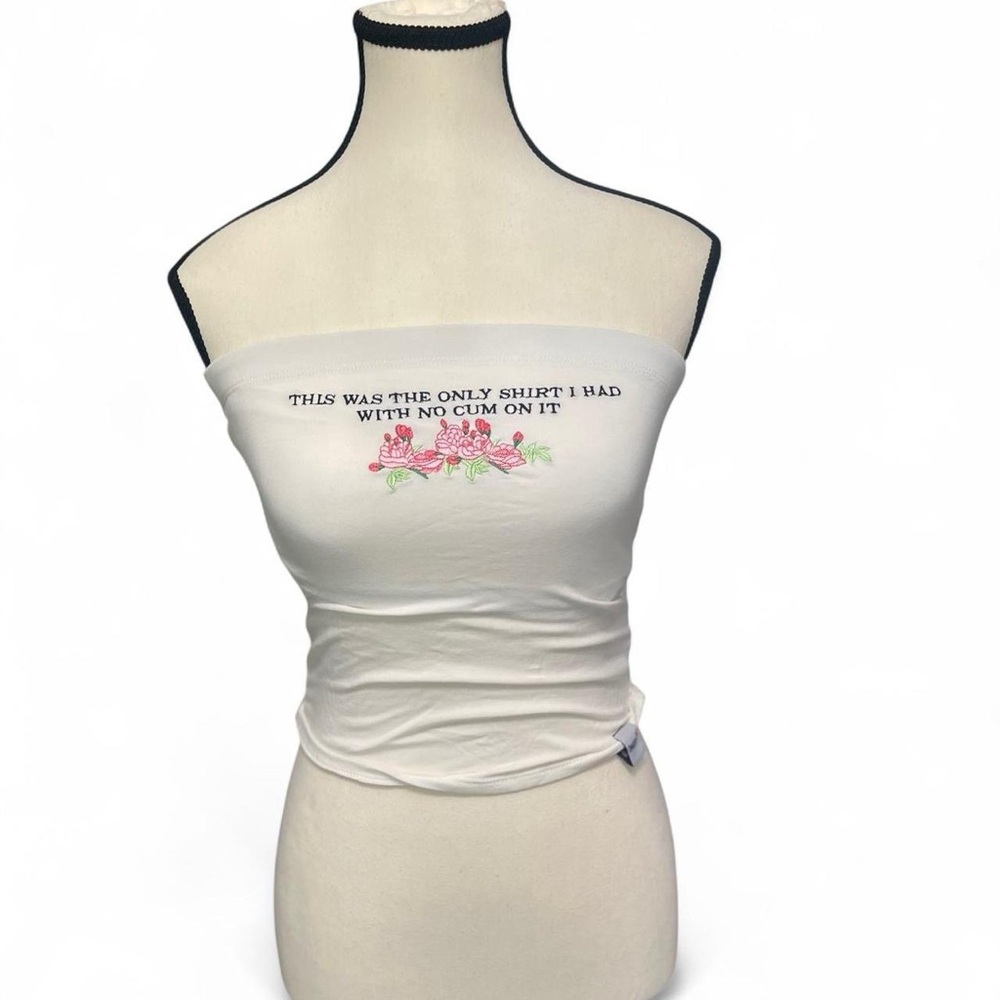 Omighty White Strapless Top